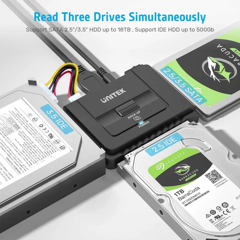 "Unitek" Y3321 USB 3.0 в жесткого диска 2.5/3.5 IDE/SATA HDD/SSD 7 "Unitek" Y3321 USB 3.0 в жесткого диска 2.5/3.5 IDE/SATA HDD/SSD 7