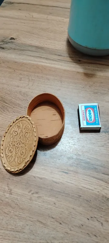 Qayin po‘stlog‘idan qo‘lda yasalgan quticha 2