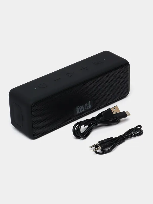 Портативная колонка 2E SoundXBlock TWS, MP3, Wireless, Waterproof, Black — фото 4