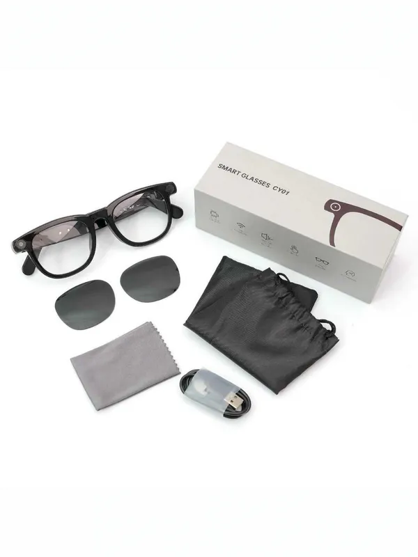 Умные очки Smart Glasses CY01 с Bluetooth, съемными линзами и камерой Умные очки Smart Glasses CY01 с Bluetooth, съемными линзами и камерой
