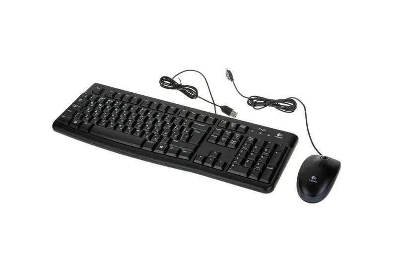 | Комплект Logitech MK120 клавиатура и мышь USB Black — фото 1