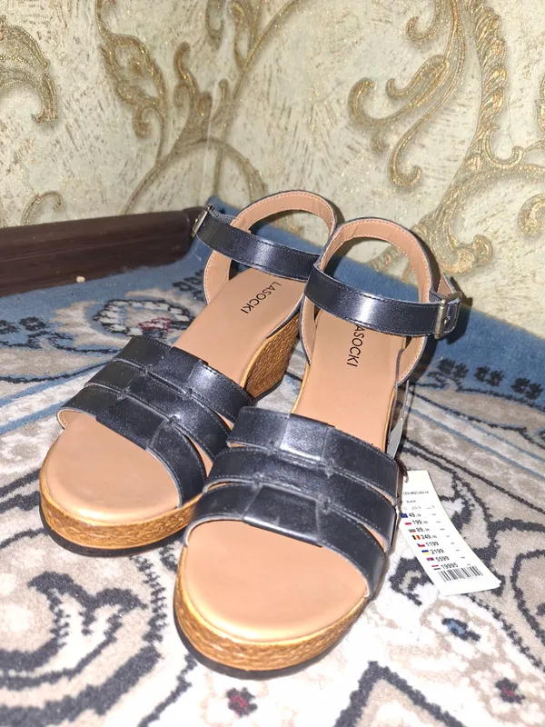 Lasocki ayollar sandallari, tabiiy charm. — фото 1