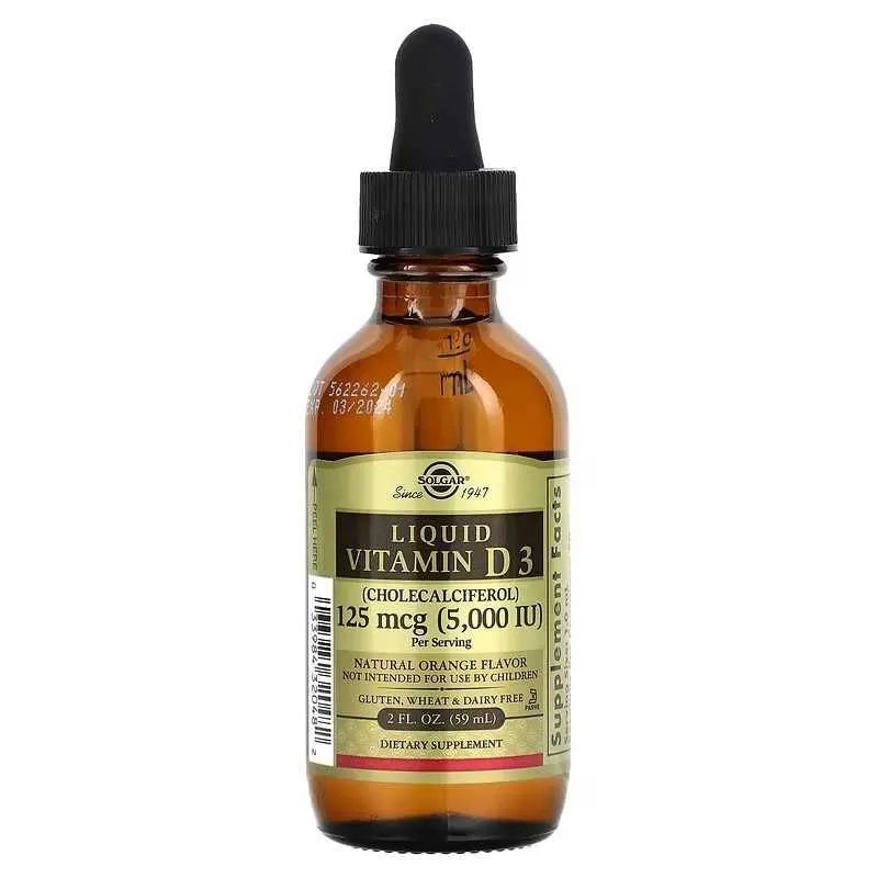 Solgar Жидкий витамин D3 Д3 Liquid Vitamin D3 (5000 МЕ)
