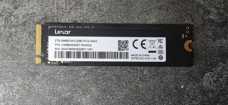 Накопитель SSD NVME m2 LEXAR NM620 2TB. Возможен обмен.