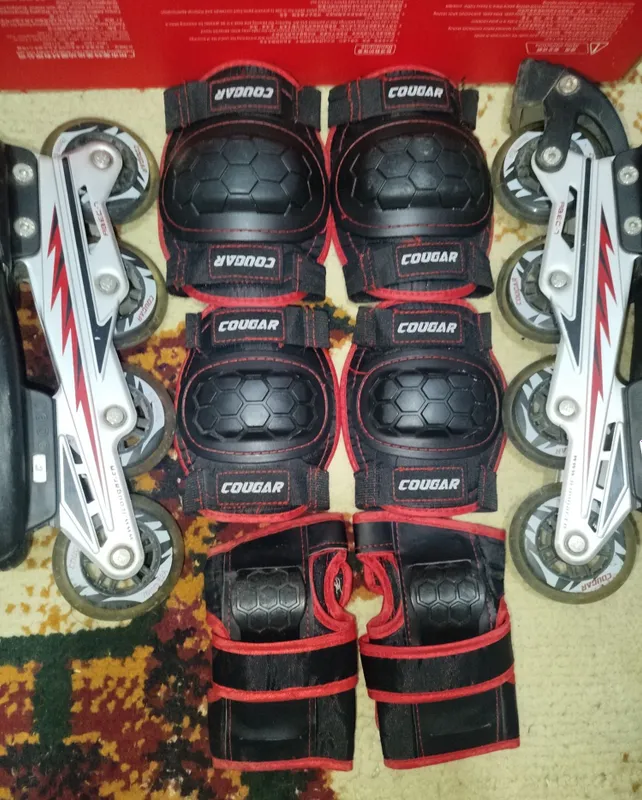 Продаются оригинальные ролики Cougar, размер L — 38–41. Полный комплект. 3