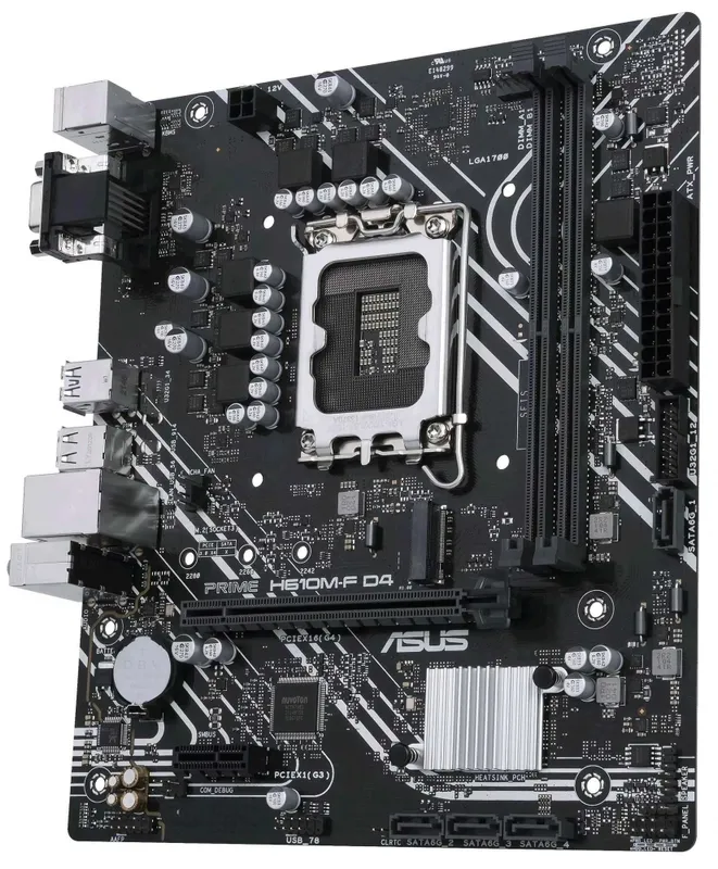 - Материнская плата MB Asus Prime H610M-F D4 DDR4 (90MB1H70-M0EAY0) 3