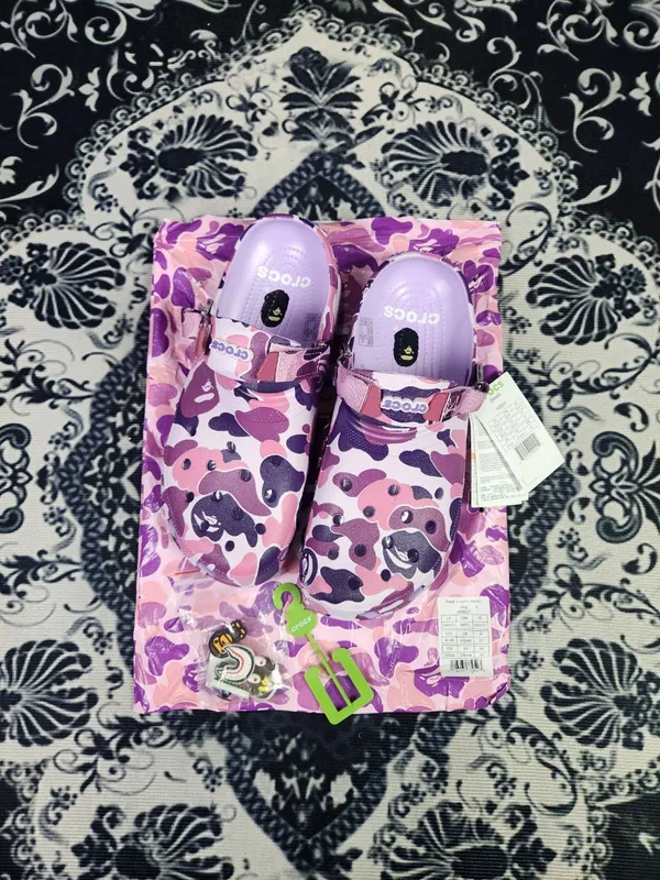 тапочки Bape crocs тапочки Bape crocs