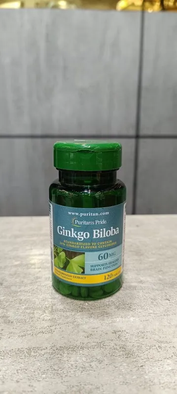 Puritan's pride ginkgo biloba 60 mg 120 tablets Puritan's pride ginkgo biloba 60 mg 120 tablets