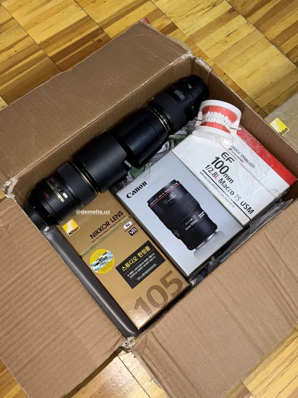 Nikon 105mm Macro AF-S VR f2.8G IF-ED obyektiv. — фото 4