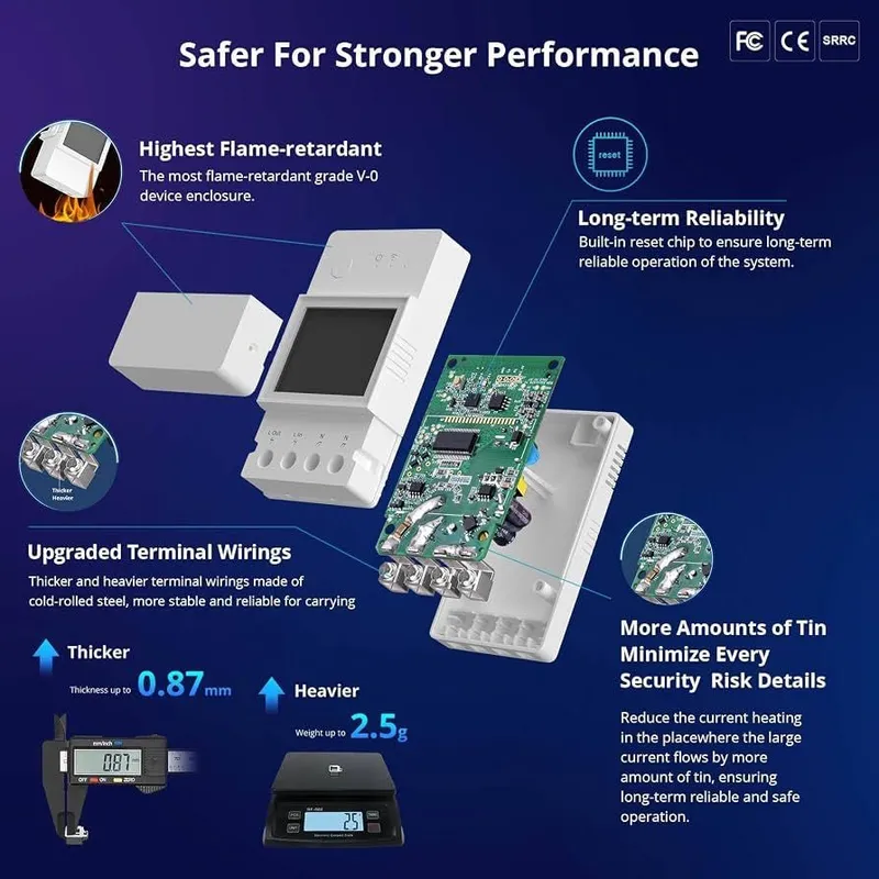 SONOFF POW Elite: aqlli energiya hisoblagichi, 16 A, 3500 Vt, Wi‑Fi 2 SONOFF POW Elite: aqlli energiya hisoblagichi, 16 A, 3500 Vt, Wi‑Fi 2