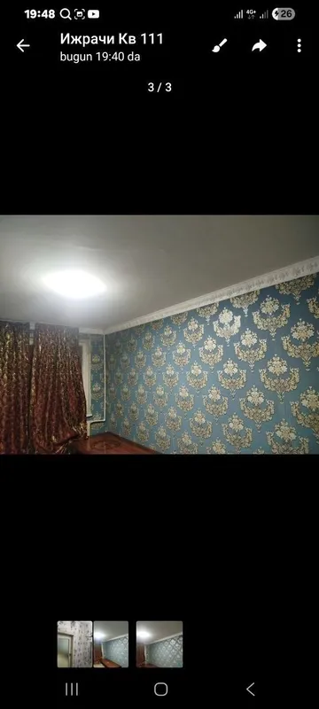2 xonali kvartira ijaraga beriladi.