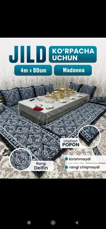 Korpacha cexol4 metrli 8 ta qoldi 200 ming somdan yostiqlari alohida 6