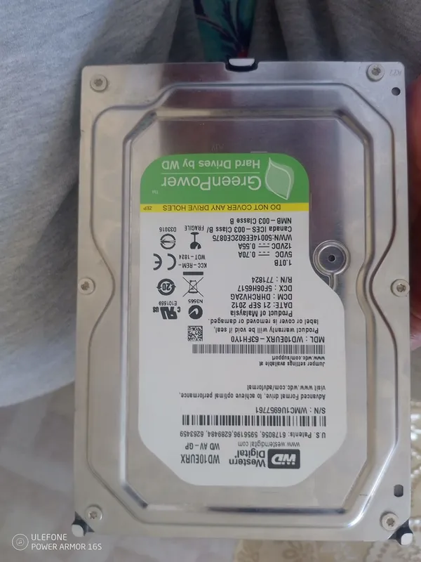 Western Digital (WD) 1 ТБ HDD (жёсткий диск) 2 Western Digital (WD) 1 ТБ HDD (жёсткий диск) 2