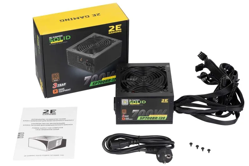 2E Gaming Power Supply SOLID SP700BR-120. 1 2E Gaming Power Supply SOLID SP700BR-120. 1