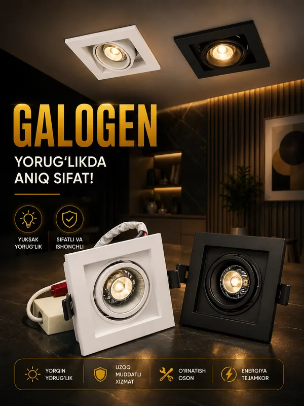 Premium toifadagi galogen lampa 1 Premium toifadagi galogen lampa 1