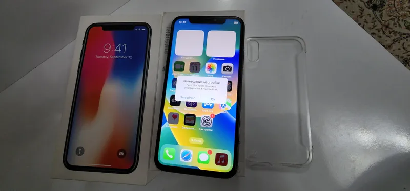 iphone X LL/A 256GB Karobka Dk aybi Face 5