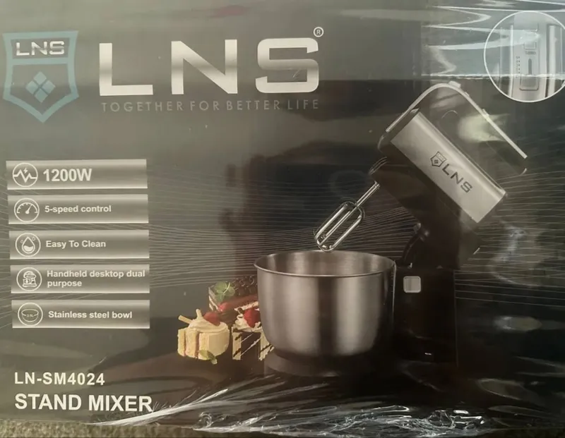 Планетарный миксер LNS 1200W — 5-скоростной миксер| 2 Планетарный миксер LNS 1200W — 5-скоростной миксер| 2