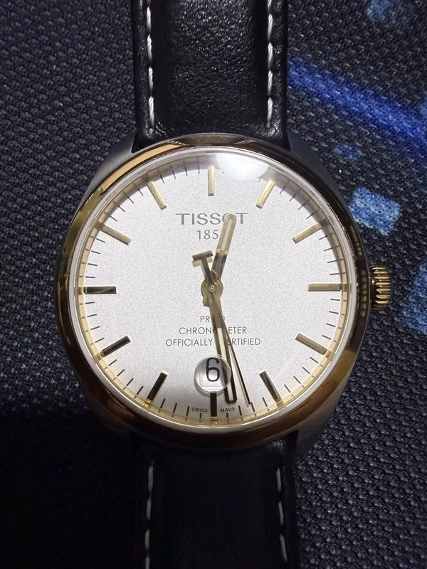 TISSOT PR100 Silver Dial Men's Brown T101451A