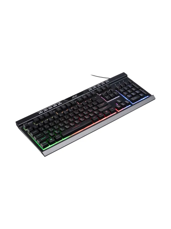 Клавиатура 2E Gaming KG300, игровая, подсветка-LED, черная, 104 клавиши — фото 1
