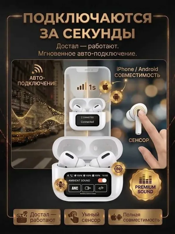 Наушники беспроводные-GENAI-GE5 ANC Pro 7