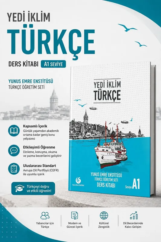 Yedi İklim Türkçe A1 — turk tilini o‘rganish uchun darslik