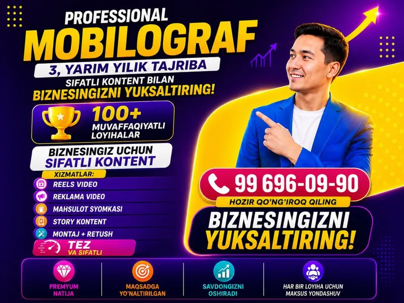 Mobilograf Xizmati Toshkent | Reels Video |