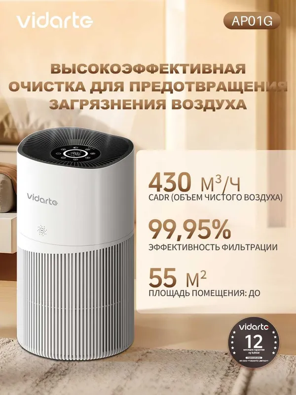 Очиститель воздуха Dreame AP01G с гарантией 1 год + доставка на дом.