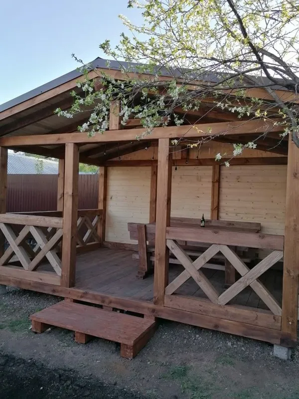 деревянные, беседки, на заказ классические, хай-тек — фото 1