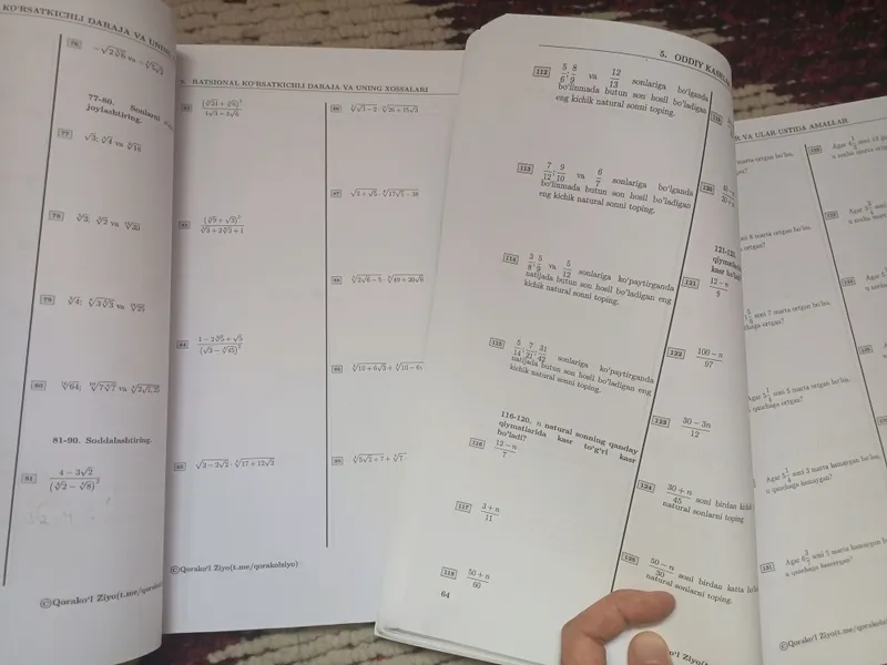 matematika misollar va masalalar toplami — фото 1