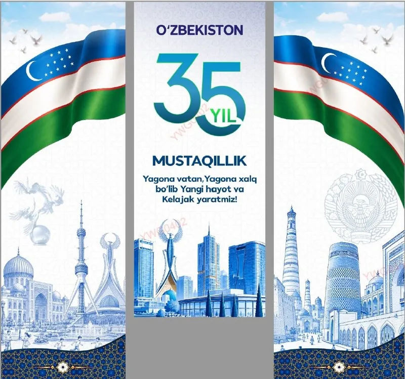 Reklama bannerlari 35 yil mustaqillik shior 1 Reklama bannerlari 35 yil mustaqillik shior 1