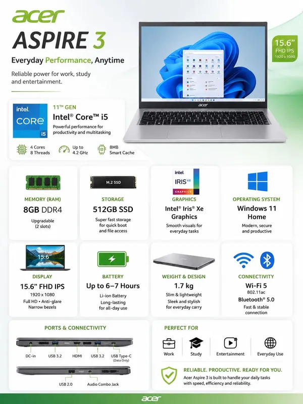 Acer aspire 3 noutbuk — фото 1