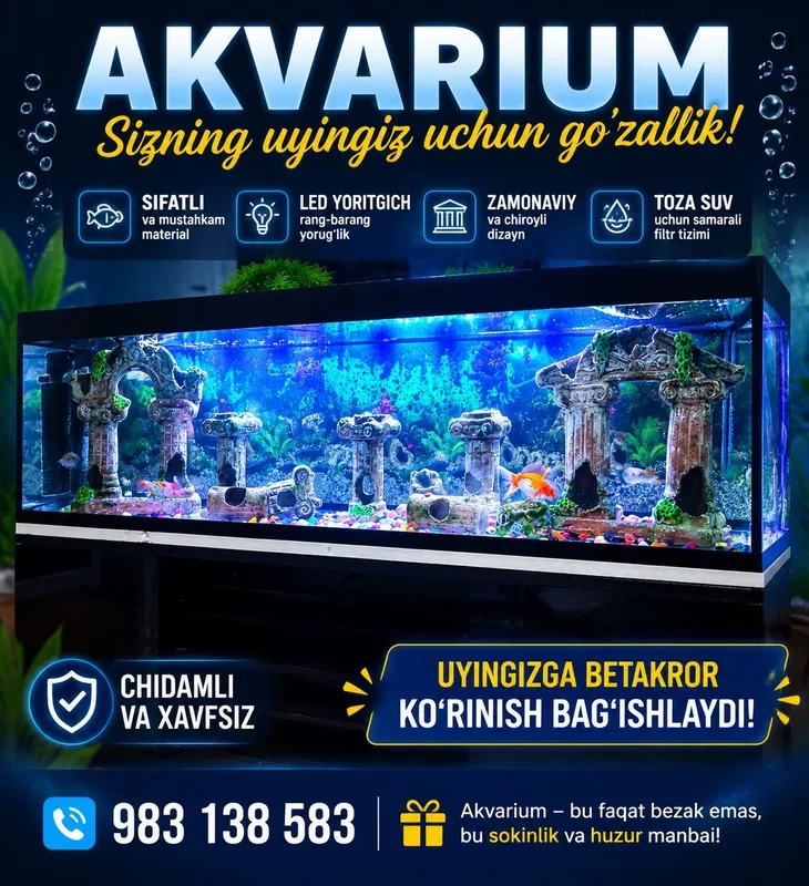 Akvarium sotiladi 1 Akvarium sotiladi 1
