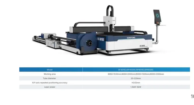 SENFENG PRO SF3015C 3000W lazer + quvur kesish moduli | 2025-yil 1 SENFENG PRO SF3015C 3000W lazer + quvur kesish moduli | 2025-yil 1