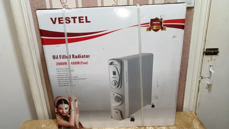 Новый масляный радиатор Vestel 15 секций с вентилятором