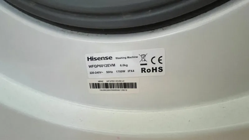 Продается стиральная машинка hisense, 6kg — фото 2 Продается стиральная машинка hisense, 6kg — фото 2