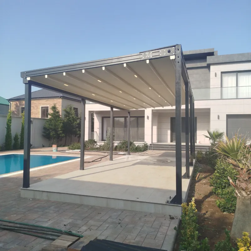 Motorli pergola Моторизованная система перголы — фото 8