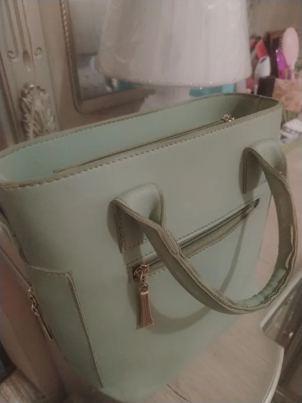 "ARTBAGS фисташковая женская сумка" 2