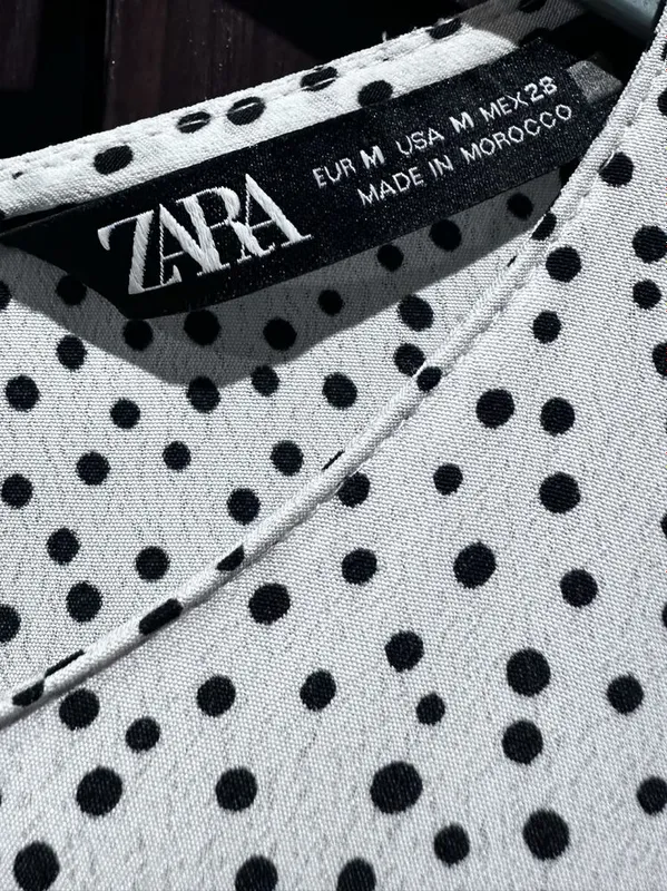 Блузка в горошек, бренд ZARA, размер M — фото 3