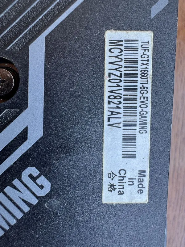 ASUS TUF GTX 1660 TI 6GB идеальное состояние все проверки на месте — фото 2