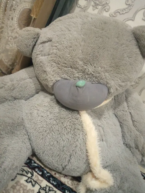 Katta Tedde ayiq kulrang materyali sifatli — фото 2