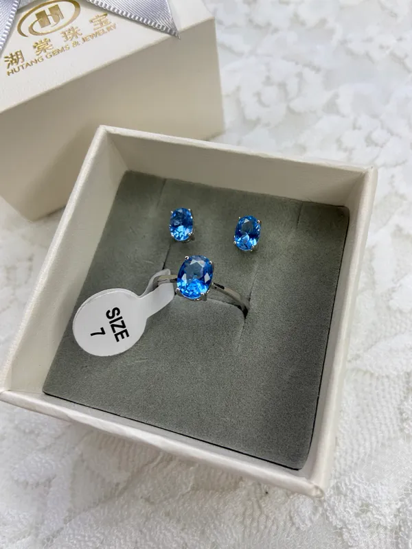 Серебро комплект кольцо и серьги