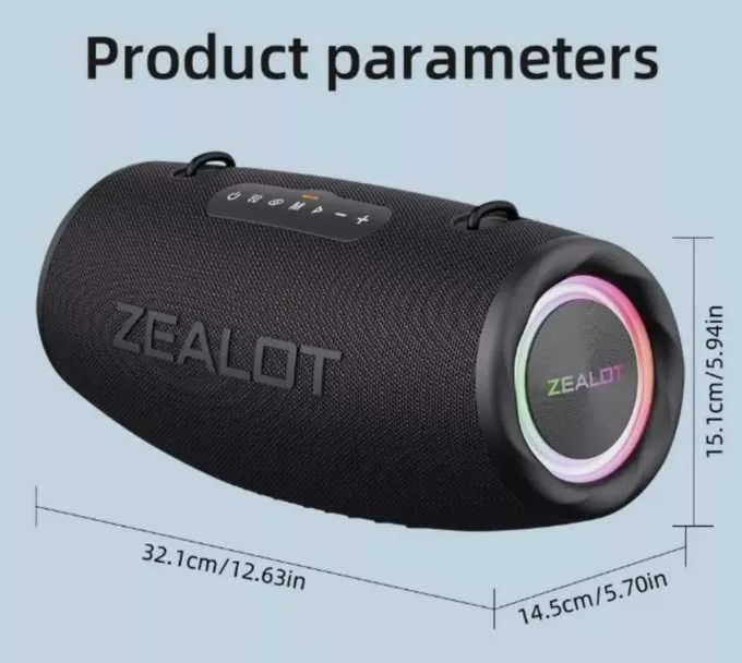 Мощная колонка Zealot S87 - 80 W / Вт - JBL Boombox, W-king