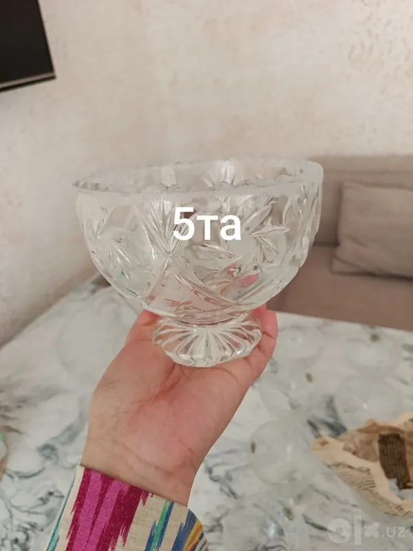 Продаётся хрустальный комплект, срочно, состояние отличное 5 Продаётся хрустальный комплект, срочно, состояние отличное 5