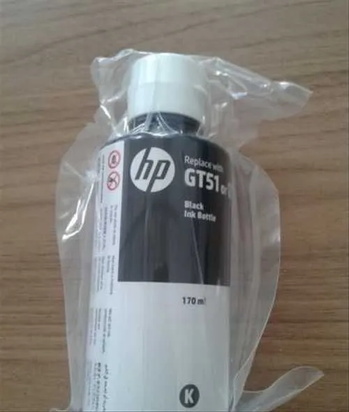 Чернила HP GT51 Black оригинал
