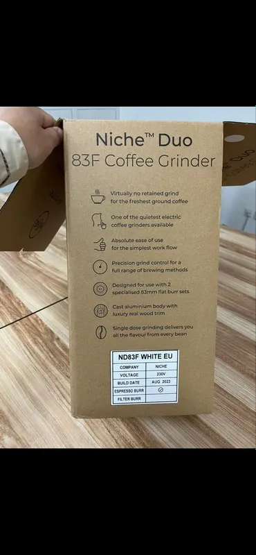 Niche Duo 83 espresso burrs Coffee Grinder (GBR) — фото 1