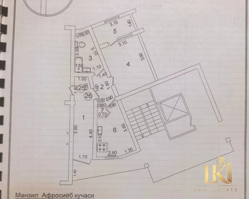 Oybek metrosi yaqinida 41 m² 2 xonali kvartira sotiladi 4