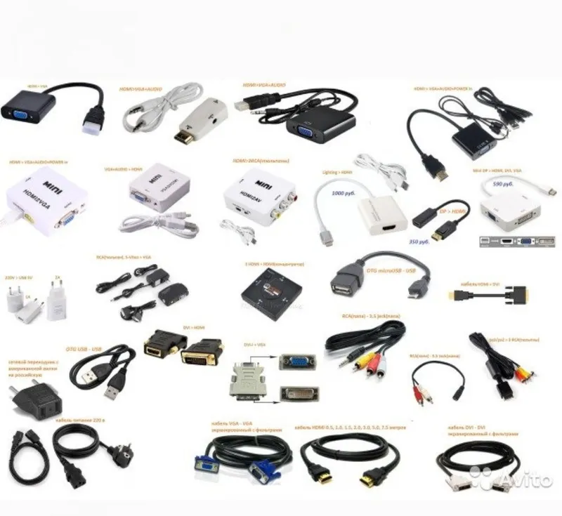 Переходники, dvi >vga,hdmi> vga,dvi-d vga d/p> hdmi,type c hdmi 1 Переходники, dvi >vga,hdmi> vga,dvi-d vga d/p> hdmi,type c hdmi 1