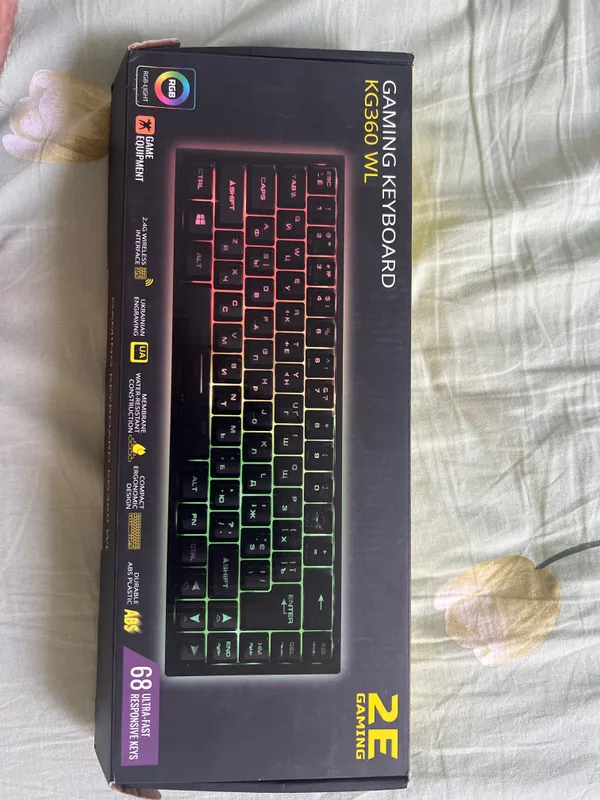 Игровая клавиатура 2E Gaming RGB KG360 1 Игровая клавиатура 2E Gaming RGB KG360 1