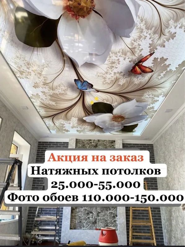 Натяжные потолки-Фото обой 3D-Oboy-Natijnoy potolok-Натяжной-Foto oboy