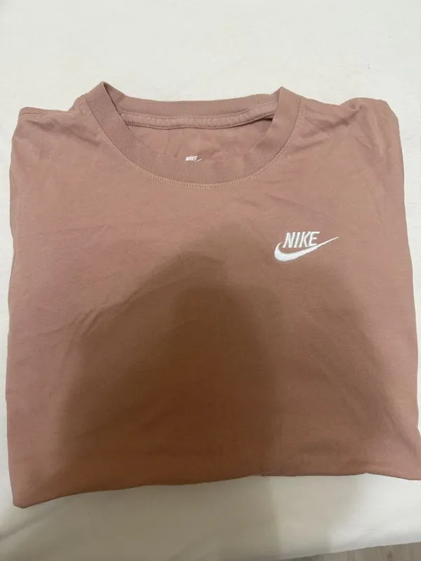 Nike футболка беж-оранжевая — фото 1